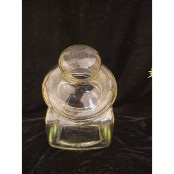 Vintage Clear Glass Jar Canister with Lid - Picture 2 of 9